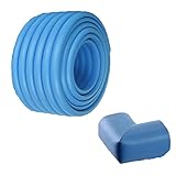 homelos ベビーガード2種 コーナークッション 角型 4個 波型 1個 セット 赤ちゃんのけが防止 安全 保護 テーブルや柱などに ブルー