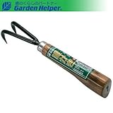根さばき 根かき 2本爪 焼木柄 本焼入 Garden Helper 256