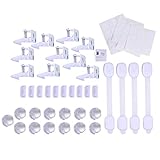 YIFAN ベビーガード 27個セット キャビネットロック 引き出しロック コーナークッション 室内用 赤ちゃん 怪我防止 ベビー用セーフティー用品 地震・防災対策