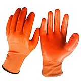 B Baosity 約6対　リガー手袋　保護用手袋　ナイロン　PVC　安全　作業　防護手袋　オイルプルーフ