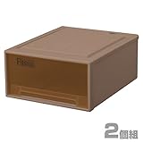 天馬(Tenma) フィッツケース ワイドM-53 ブラウン 【2個組】