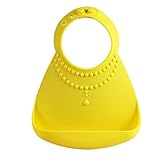 Raymoon ベビー　食事用エプロン　ソフトスタイ　赤ちゃんビブ　シリコン製　大きいポケット付き 軽量　柔らかい 食事こぼし防止　持ち運び便利　贈り物　出産祝い　誕生日　洗いやすい