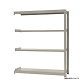 中量棚500kg 連結 幅150×奥行90×高さ180cm 4段 ニューアイボリー 500kg/段