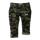 ダブルB(mikihouse) カモフラ＆デニム風 ストレッチコーデュロイパンツ（63-3207-973） 110cm カーキ（37）