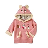 ミキハウス(mikihouse) プッチー＆うさこ お顔フード付き雪あそびトレーナー 100cm ピンク（08）