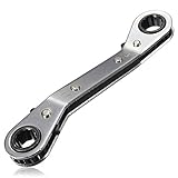 FUT(エフュ ト) 家庭DIYツールラチェットスパナ　ミリサイズショートラチェットめがねレンチ11mm*13mm