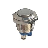 Dolity 防水　金属スイッチ　プッシュボタン　スタートボタン　ラッチング　16mm　耐熱性