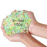夜光砂 蓄光ストーン ミックスカラー 100g 4,000粒 7色入り 3〜5mm レジン DIY 手芸 クラフト デコレーション 夜光ビーズ NYANDELMO ND-0266-R02-MIX-100g