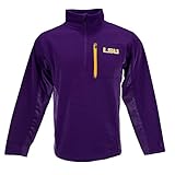 LSU Tigersコロシアムパープルサージ1 / 4 Zipプルオーバーパフォーマンスフリース L