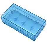 バッテリーコンパートメント　電池ホルダー　電池ボックス　収納2 x 18650バッテリー用 5個セット (ブルー)