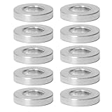 アルミ スペーサー 10個 M5 内径5.2mm×外径10mm×長さ2mm ネジスタンドオフブッシング プ レーン仕上げの丸型スペーサー ネジ ボルト