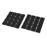 uxcell　家具保護　家具パッド　プロテクター　ブラック　粘着　テーブル家具パッド　正方形　ノンスリップ