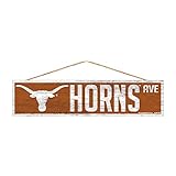 Texas Longhorns公式NCAA木製Street Wall Sign 4 x 17 by WinCraft 901408