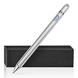 Aidina タッチペン スタイラスペン 1.45mm銅製極細なペン先 スマートフォン&タブレット用 両端使用とも可能 iPad/iPhone/Androidなど対応 USB充電式 充電USBケーブル付き