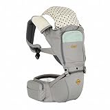 Crobe MIX Hipseat Carrier ミックスヒープシートキャリア 子守帯 赤ちゃんヒープシート ベビーキャリア ベビー用品 外出用品 (アッシュグレー) [並行輸入品]