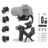 FeiyuTech SCORP-C カメラスタビライザー 3軸ハンドヘルドジンバル デジタル一眼レフカメラ用 ミラーレスカメラ用 Sony ZV-E10 A7 Ⅳ Canon M50 Panasonic Nikon D7500 Fujifilm X-T4 Max 5.5ポンド 統合ハンドルボタン