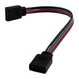 uxcell　フレキシブル　LEDストリップ　RGB　4ピン　メス－メスコネクタ　ケーブルの配線