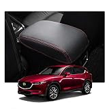 【RUIYA】マツダCX-5 KF系 2代目 アームレストカバー マツダcx5 コンソールボックスカバー カーアクセサリー インテリアパネル 手すりボックカバー 傷防止 汚れ防止 取付簡単 アームレストボックス保護カバー