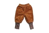 高品質　ベビー服　子供男女通用 　コーデュロイのズボン 暖か裏起毛　厚手　防寒　キッズロングパンツ　Z&Z (100cm, カーキ)