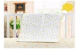 ベビー綿おむつ替えシート 携帯用防水 おねしょシーツ 2枚セット 35*45 cm Yellow