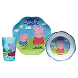 ペッパピッグMealtime Set ~ 3 Piece ~プレート、ボウル、カップ
