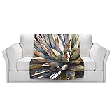 ブランケットウルトラソフトFuzzy 4サイズ！DIANOCHEデザインからby Anne Gifford SunstruckユッカプラントホームDecor Unique Designer芸術的スタイ