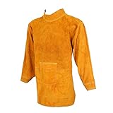 FLAMEER 溶接コート　溶接スーツ　エプロン　火の粉を防げ　保護服　全3サイズ2色　長持ち　耐磨耗 - 黄150cm