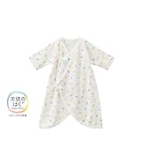 [ミキハウス] MIKIHOUSE 【ミキハウス(ベビー)】 ピュアベール天使のはぐ　プチどうぶつとドット柄のニットガーゼコンビ肌着 （50cm・60cm） 40-2384-953 白 60cm
