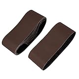 uxcell 研磨ベルト サンドペーパー アブレシブ ダークブラウン 150グリット 10個