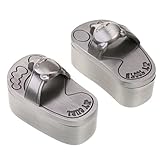 【ノーブランド品】 最初の歯　カール　シルバー　小物箱セット　記念日　少年　少女　ギフト　ボックス　出産祝い　好意　全７型選ぶ - スリッパ