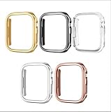 Gaacal メタリックアップルウォッチケース フレーム Apple watch 着脱簡単 Apple 5色展開 装着簡単 iWatch 耐衝撃 Series8 7 6 SE 5 4保護カバー38mm 40mm 41mm 42mm 44mm 45mm 49mm (全機種対応) (41mm, シルバー)
