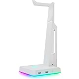 IFYOO RGBゲーム用ヘッドセットスタンド 2つのUSBポート付き ゲームヘッドフォンマウント PC Xbox One PS4 スイッチ イヤホンホルダーハンガー headphone headset stand ハンガー、ファンシーゲームアクセサ
