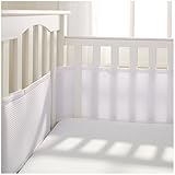 BreathableBaby Deluxe Breathable Mesh Crib Liner, White by BreathableBaby [並行輸入品]