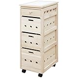 桐製　タイル付万能収納庫