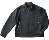 Li-fin(リフィン) 男女兼用 ブルゾン 白ファスナー bc-2940 SS ( 5号 ) （ 日本製生地、国内縫製 ）