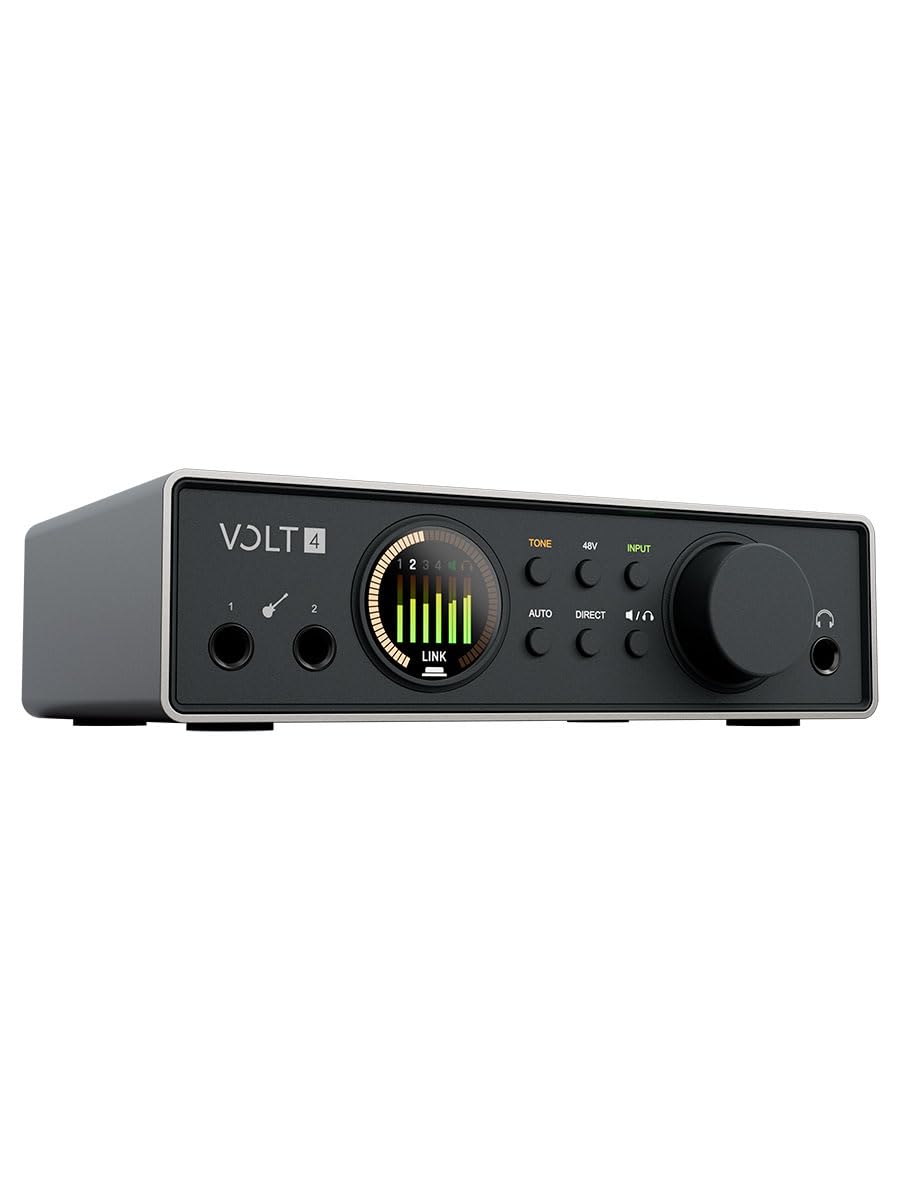 Universal Audio Volt 4 Gen 2 国内正規品 USBオーディオインターフェース 4in/4out 32-bit/192kHz オートゲイン トーンシェイピング ADAT対応 ループバック機能 USBハブ MIDI DTM レコ
