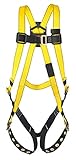 MSA 10072486 Full Body Style Harness with Qwik-Fit Chest Strap Buckle and Tongue Leg Strap Buckle, B