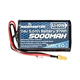 SoloGood RadioMaster TX16S バッテリー 5000mah 2S 7.4V XT30プラグ付き JST-XH GX12 TX16S TX12ラジオコントローラー用