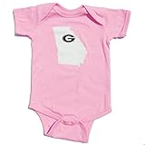 Georgia BulldogsスーパーG状態新生児& Infant Onesie ピンク
