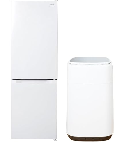 Amazon.co.jp: 【新生活2点セット】 [山善] 冷蔵庫 150L & 洗濯機 6kg