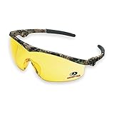 1 Pair Crews MO114 Mossy Oak Safety Glasses Oak Camo Frame Amber Lens by MCR Safety [並行輸入品]