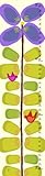 Green Leaf Art Purple Flower Growth Chart by Green Leaf Art