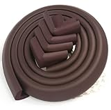 JNTworld ケガ防止! コーナークッション コーナーガード 赤ちゃん/ベビー/お子様やご年配の方 自由DIY テーブル/ベビーベッド/柱の角などにも 【4m＋コーナーパット４個+3M両面テープ付