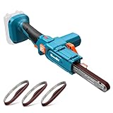 SEESII 電動サンダー 充電式サンダー ベルト 13mm 9枚研磨ベルトサンドペーハ 6段階調速 マキタ18vバッテリー対応 日本語取扱説明書（充電器・バッテリー別売り）