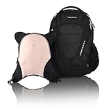 Obersee Oslo Diaper Bag Backpack with Detachable Cooler, Black/ Bubble Gum by Obersee