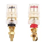 Dolity 2本　アンプス　ピーカー　端子　バインディング　ポスト　バナナプラグ　ソケット　コネクタ　インストール簡単　　使いやすい