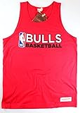 シカゴ・ブルズNBAチームissued Mitchell & Nessメンズタンクトップレッド XL レッド