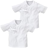 西松屋 [EFD] 2枚組短肌着（白無地） 【新生児50-60cm】