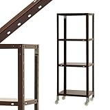 スマートラック NSTRK-427 幅45×奥行45×高さ124.5cm 4段 ブラウン 80㎏/全