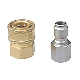DUSICHIN DUS-238 ワンタッチ カプラー 3/8” ジョイント ロック 高圧洗浄機用　ホース 用 ソケット （期間限定）